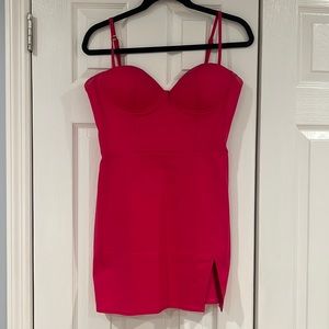 Brand new pink Superdown mini dress with cups